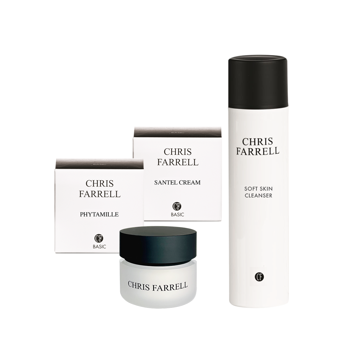 Couperose Set, 3tlg. Das Couperose Set enthält den Soft Skin Cleanser, Santel Cream und Phytamille, speziell entwickelt für die Behandlung von empfindlicher Haut und beginnender Couperose / Rosacea.