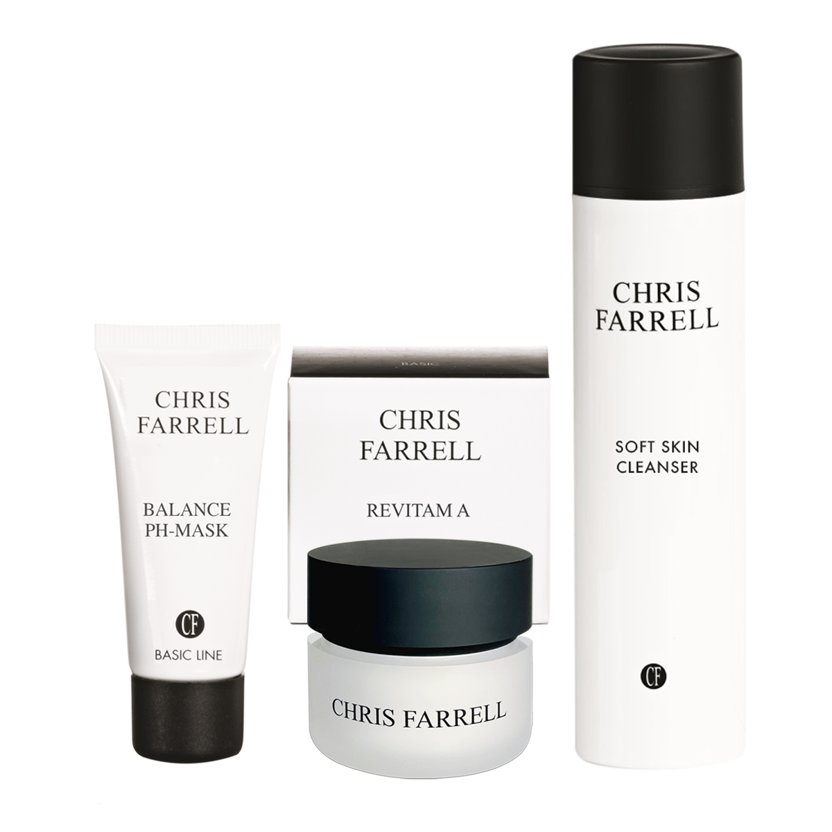 Set Einsteiger, 3tlg., Balance PH Mask, Revitam A und Soft Skin Cleanser für ein klares Hautbild.