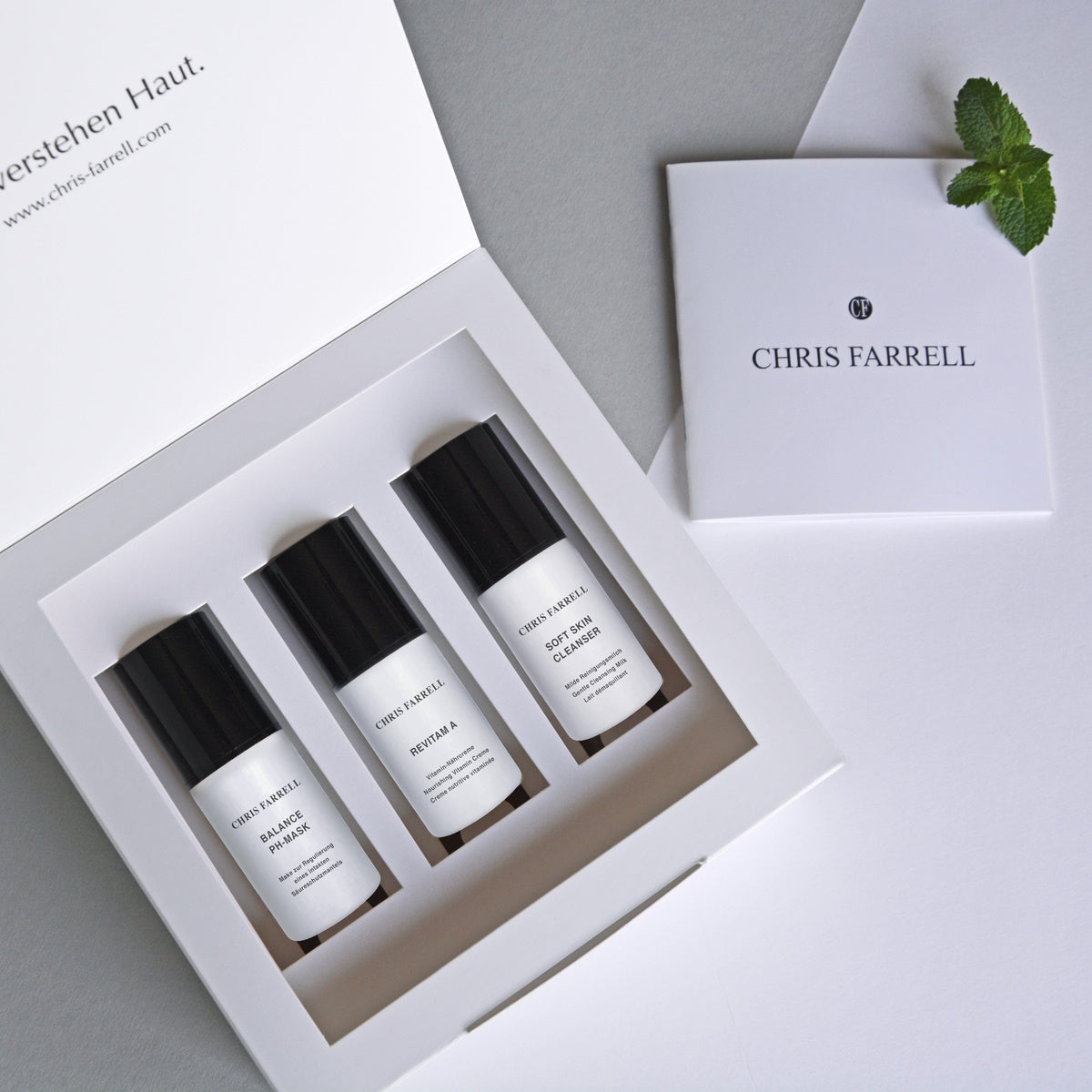 Set Einsteiger, 3tlg., Balance PH Mask, Revitam A und Soft Skin Cleanser für ein klares Hautbild.